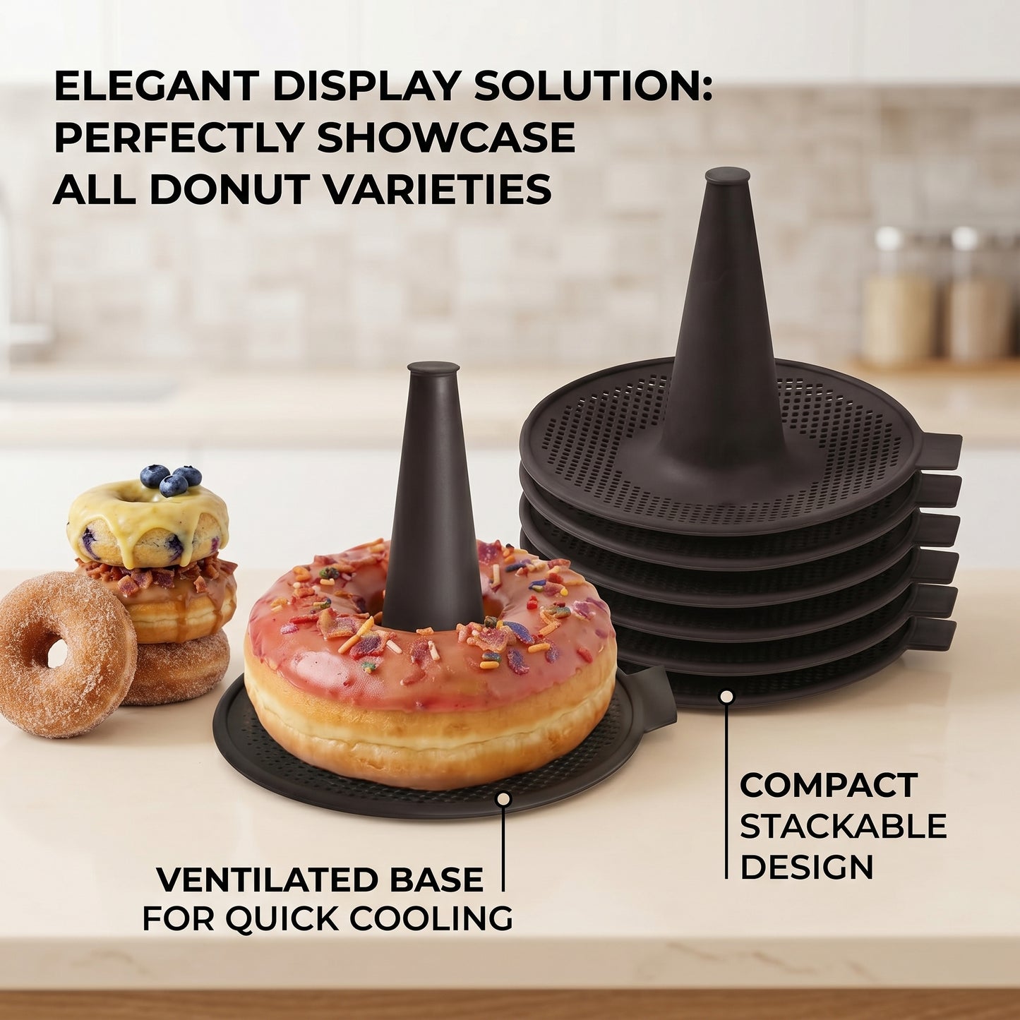 Bagel Maker Silicone Molds, Bagel Mold and Bagel Pan Baking Set, Nonstick Reusable Bagel Making Kit Silicone Donut Pan for Home Baking DIY, 6 Pack