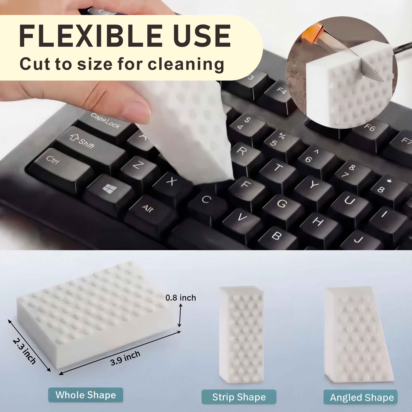 2X Density Melamine Cleaning Sponges, Extra Thick Non-Scratch Magic Eraser Pads for Kitchen, Bathroom, Dishes & Walls, Tough Stain & Grease Removal Household Cleaner (20-Pack)