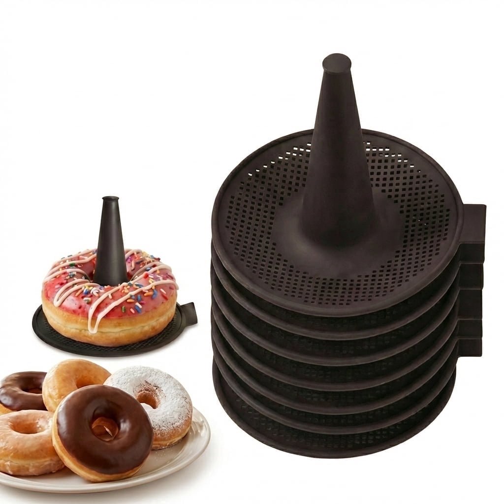 Bagel Maker Silicone Molds, Bagel Mold and Bagel Pan Baking Set, Nonstick Reusable Bagel Making Kit Silicone Donut Pan for Home Baking DIY, 6 Pack