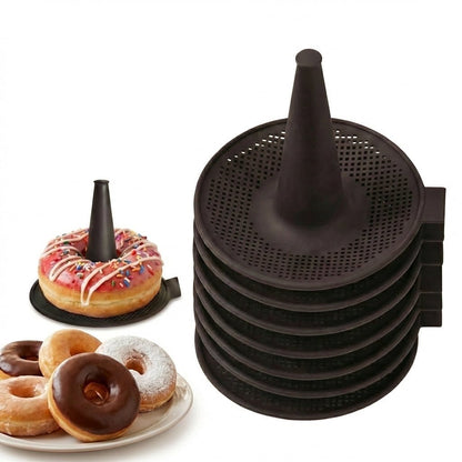 Bagel Maker Silicone Molds, Bagel Mold and Bagel Pan Baking Set, Nonstick Reusable Bagel Making Kit Silicone Donut Pan for Home Baking DIY, 6 Pack