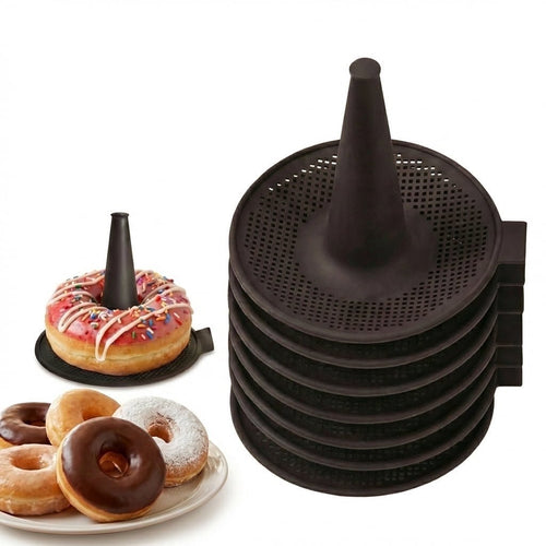 Bagel Maker Silicone Molds, Bagel Mold and Bagel Pan Baking Set, Nonstick Reusable Bagel Making Kit Silicone Donut Pan for Home Baking DIY, 6 Pack