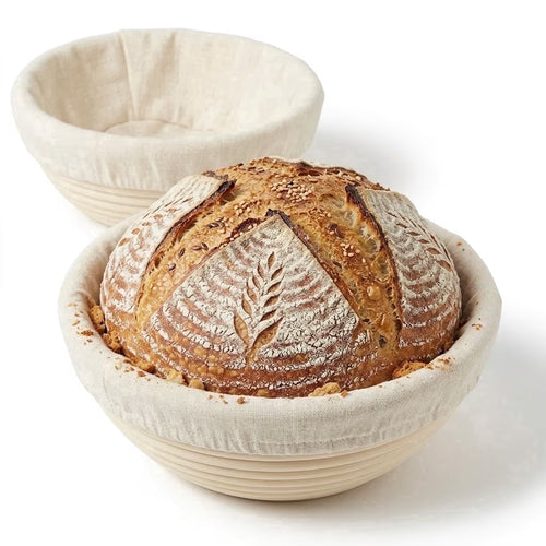 2 packs Bread Proofing Basket, 9×3.5 inch Bread Proofing Baskets, Sourdough Basket Proofing Basket for Dough Fermentation and Shaping
