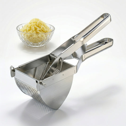 Potato Ricer Stainless Steel, Ricer for Mashed Potatoes Large 22oz, Heavy Duty Potato Masher Stainless Steel for Kitchen Home Cooking Meal Prep, 1 Pack