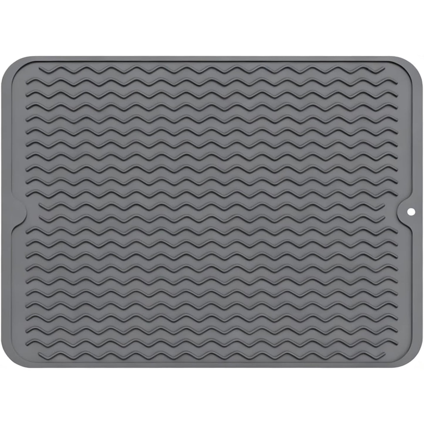 Silicone Dish Drying Mat – 15"x12" Non-Slip & Heat-Resistant Mat for Kitchen Sink or Countertop