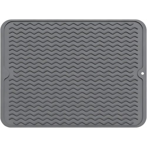 Silicone Dish Drying Mat – 15"x12" Non-Slip & Heat-Resistant Mat for Kitchen Sink or Countertop
