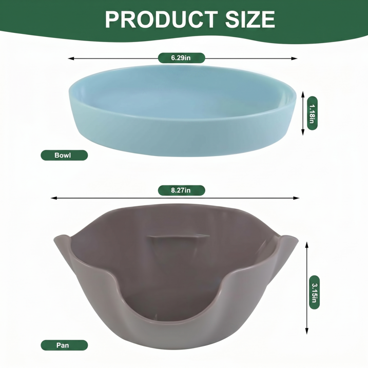 Double-Layer Pistachio Bowl with Shell Storage — Snack Serving Bowl for Nuts, Cherries & Olives, Top Bowl + Bottom Compartment Design, 8.3-Inch Diameter