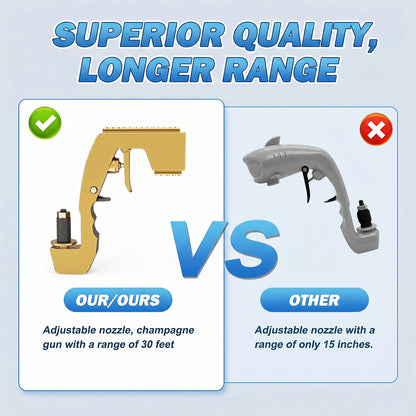 Champagne Gun – Adjustable Beer Sprayer, ABS Material, for Birthday Parties & Celebrations