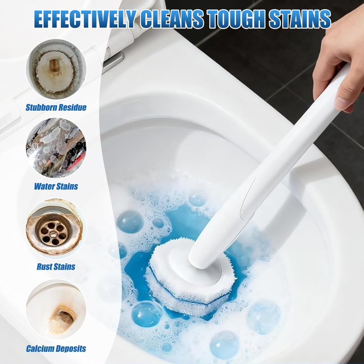 100PCS Toilet Bowl Wand Refills, Replacement Heads for Bathroom Cleaning Pads, Disposable Toilet Brush Refills Compatible with Household Brushes & Scrubbers, Cleaning Refill Pack