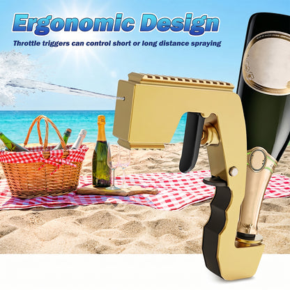 Champagne Gun – Adjustable Beer Sprayer, ABS Material, for Birthday Parties & Celebrations