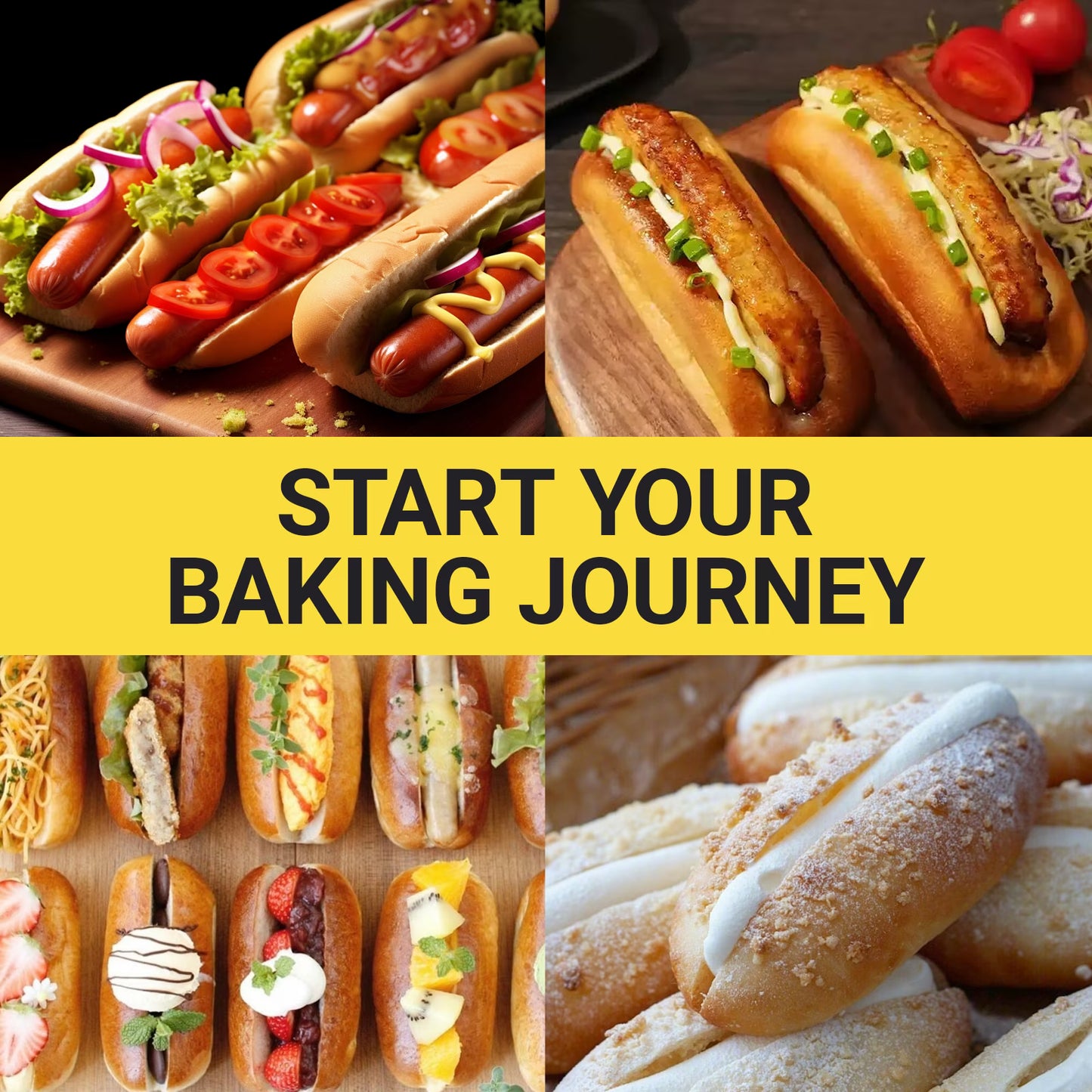 6-Cavity Silicone Baguette Bread Pan, Non-Stick French Bread & Hot Dog Bun Mold, Foldable Loaf Pan Baking Tool