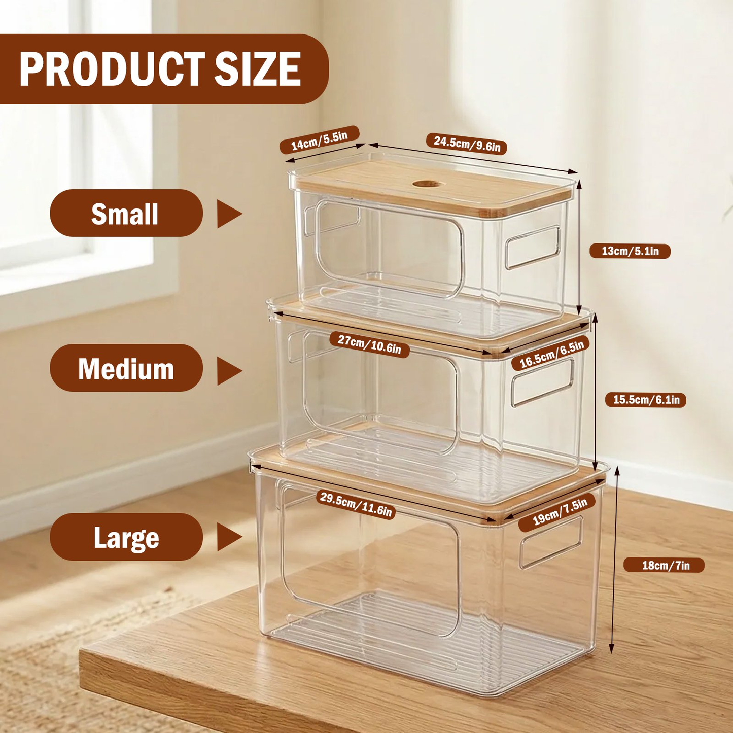 Trash Bag Dispenser 3-Pack, Stackable Extra Large Organizer for Garbage Bags, Versatile Storage Solution for Kitchen Under Sink, Pantry and Laundry Room Organization