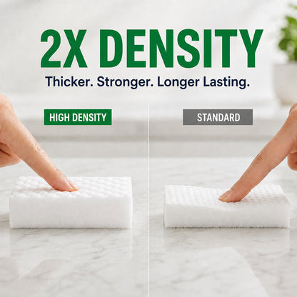 2X Density Melamine Cleaning Sponges, Extra Thick Non-Scratch Magic Sponge Erasers Pads for Kitchen, Bathroom, Dishes & Walls, Tough Stain & Grease Removal Household Cleaner (80-Pack)