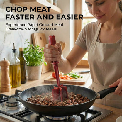 2PCS Ground Beef Chopper Tool, 11×2.36 inch Meat Chopper, Potato masher, Hamburger Smasher Tool, Send Goods from Local Warehouse