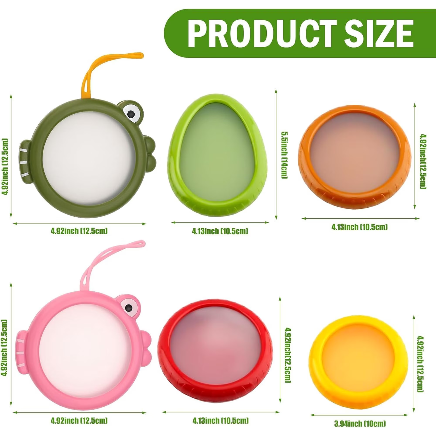 Set of 6 Fresh Food Storage Containers with 1 Fruit Peeler, Reusable Silicone Fresh Pods with Airtight Seal for Avocado, Onion, Tomato and Garlic Fridge Storage