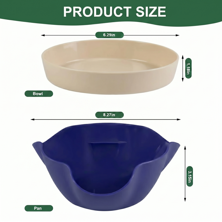 Dual-Level Snack Serving Bowl with Discard Tray, 8.3 Inch Nut Bowl for Pistachios Olives and Candies, Top Holder and Bottom Base - Purple