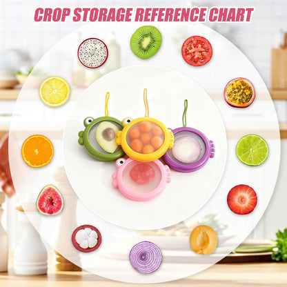 4-Piece Airtight Food Storage Containers with Silicone Material, Reusable Kitchen Organizers for Avocado, Snacks, Fruits and Vegetables, Multifunctional Design with Dishwasher Safe Feature