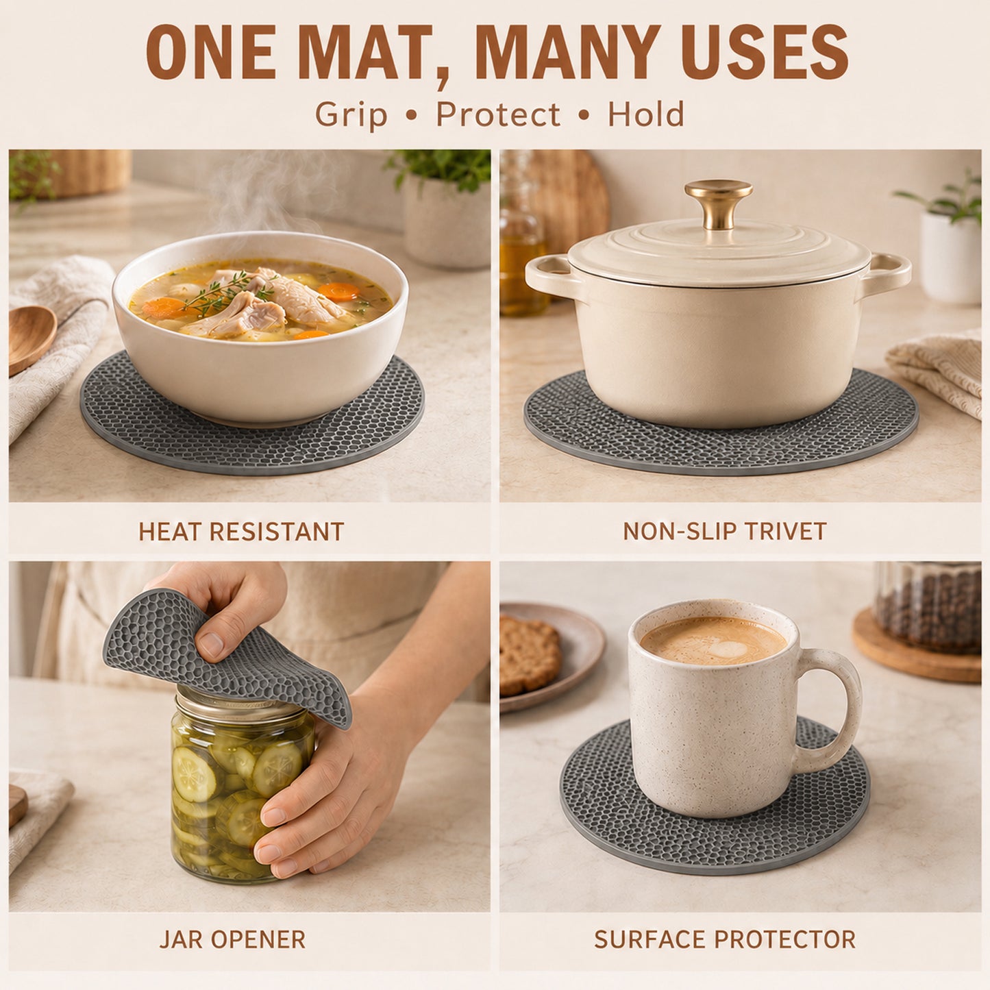 Collapsible Microwave Food Cover, Microwave Splatter Guard with Steam Vent, Dishwasher Safe Kitchen Plate Cover, 2 Pack Grey