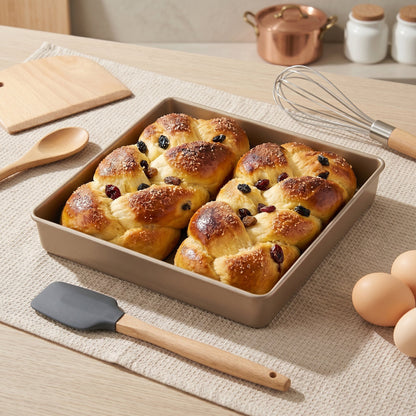11 inch Nonstick baking pan, Square Cake Pan, Deep Size Baking Pan for Cake, Bread, Brownie, Cookie - Send Goods from Local Warehouse