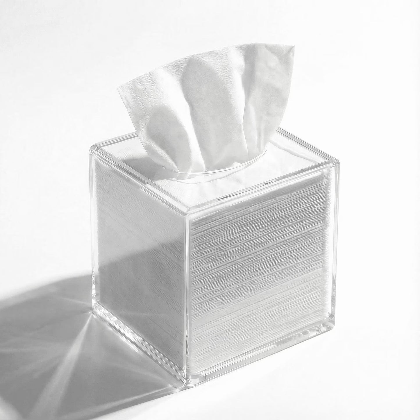 Acrylic Napkin Holder for Bathroom Kitchen Bedroom Office Hotel, Clear Tissue Box Holder, Clear Tissue Box - Send Goods from Local Warehouse