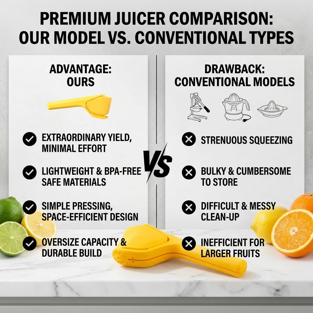 Lemon Squeezer Manual, Citrus Juicer Handheld Lemon Juicer Squeezer and Lime Squeezer, Fruit Squeezer Hand Press Citrus Press for Kitchen Home Bar BBQ Travel, 1 Pack