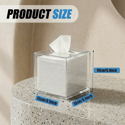 Acrylic Napkin Holder for Bathroom Kitchen Bedroom Office Hotel, Clear Tissue Box Holder, Clear Tissue Box - Send Goods from Local Warehouse