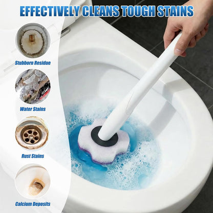 50PC Toilet Bowl Wand Refills, Replacement Heads for Bathroom Washroom Cleaning Pads, Disposable Toilet Brush Refills, Lavender Purple