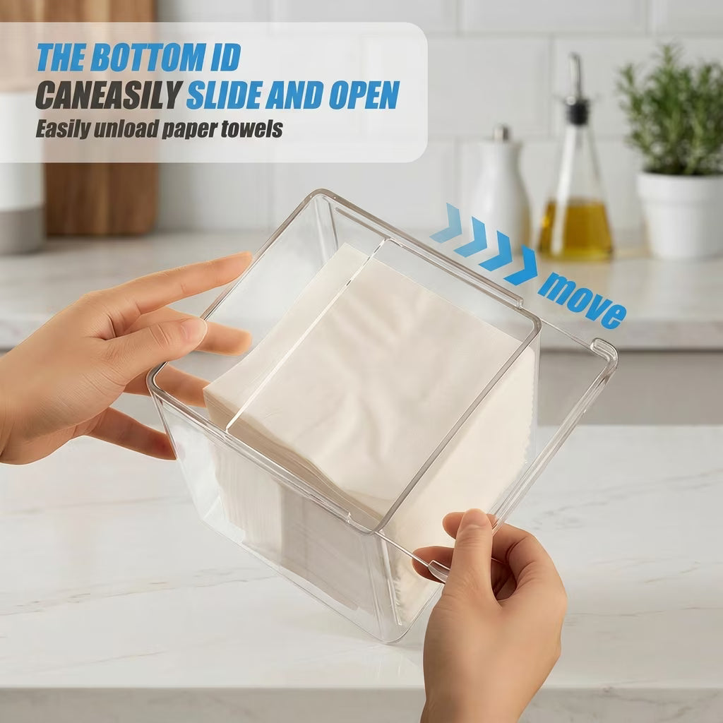 Acrylic Napkin Holder for Bathroom Kitchen Bedroom Office Hotel, Clear Tissue Box Holder, Clear Tissue Box - Send Goods from Local Warehouse