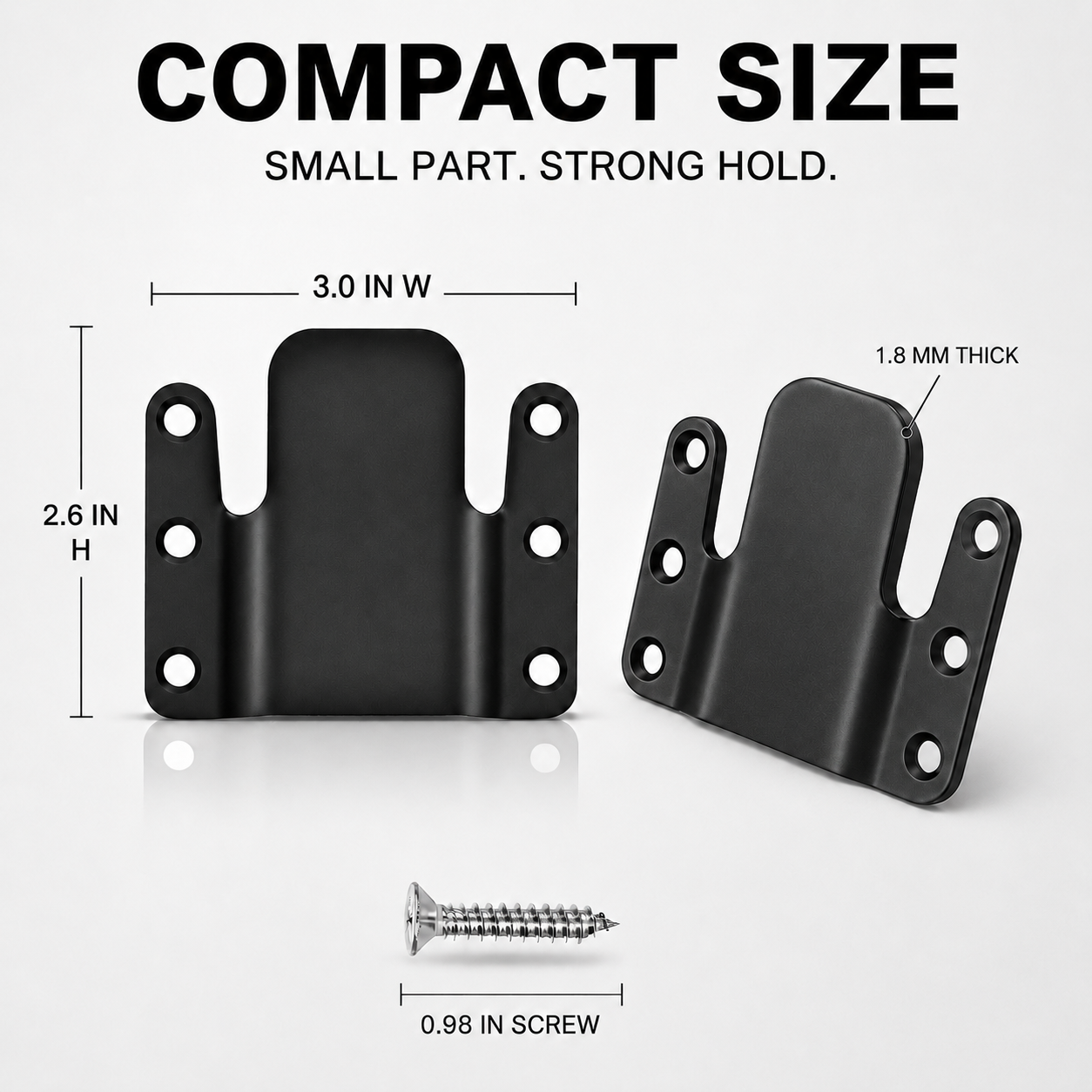 Sectional Couch Connectors, 4 Sets 8 Pieces Black Metal Sofa Connector Brackets with Screws, Interlocking Furniture Hardware for Modular Sectional Sofas - Image 5